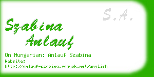 szabina anlauf business card